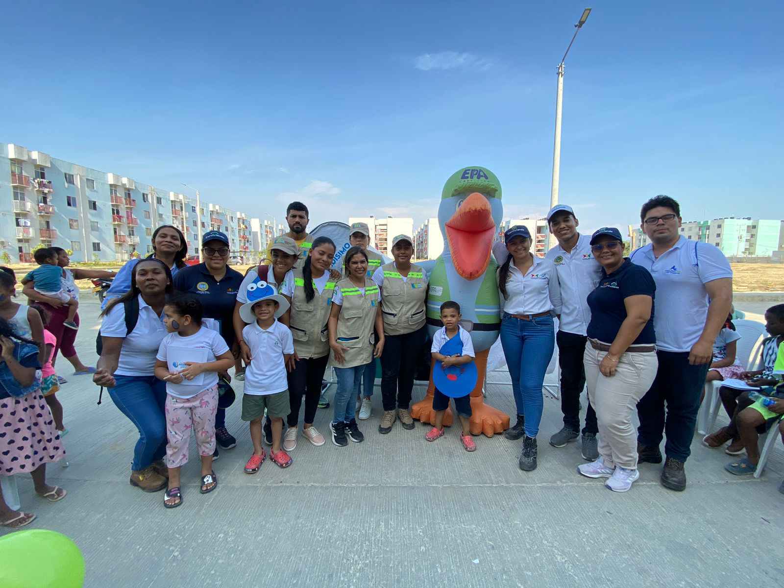 Entre actividades y juegos lúdicos los niños de Ciudadela de La Paz celebraron el Día Mundial del Agua
