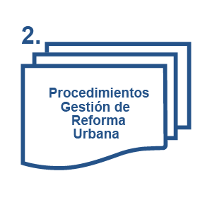 botón Procedimientos Gestión de Reforma Urbana